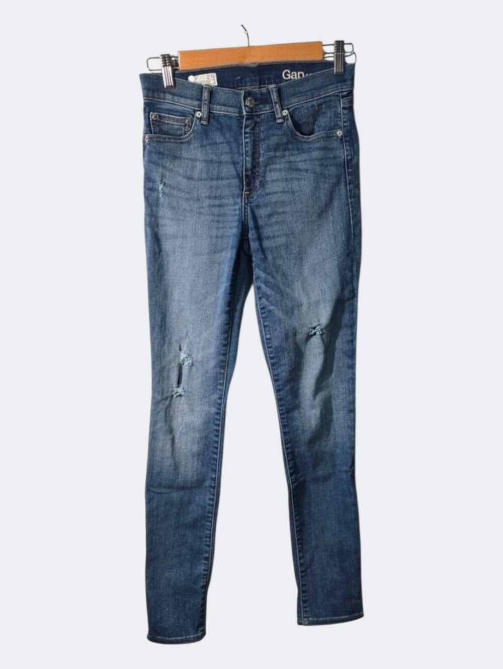 GAP Jeans Women's Size 4 Size 27 Medium Blue Wash Slim Straight